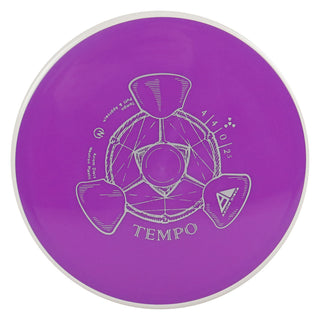 Axiom Disc Golf Neutron Tempo Putter 4/4/0/2.5 Purple/White 175 grams