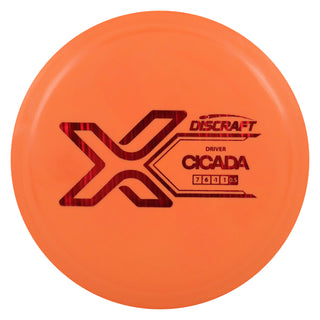Discraft Disc Golf X Line Cicada Fairway Driver 7/6/-1/1 Orange/Red Lines 151-159g