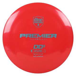 Discmania Disc Golf Premier Q-Line DD3 Distance Driver 12/6/-1/2 Red/Slate 169 grams