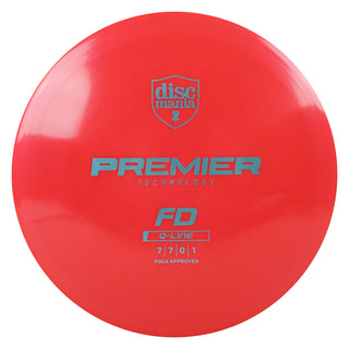 Discmania Disc Golf Premier Q-Line FD Fairway Driver 7/7/0/1 Red/Slate 175 grams