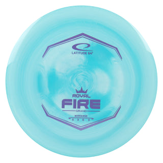 Latitude 64 Disc Golf Royal Grand Fire Midrange Disc 5/3/0/3 Teal/Lavender 175 grams