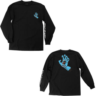 Santa Cruz Longsleeve Shirt Screaming Hand Black
