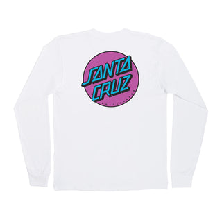 Santa Cruz Skateboards Longsleeve Shirt Other Dot White/Purple/Blue