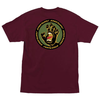 Santa Cruz Skateboards Shirt Screaming Insignia Burgundy