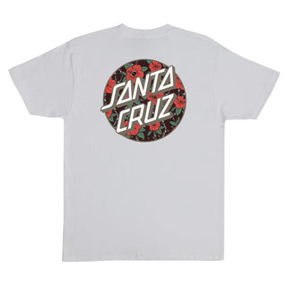 Santa Cruz Skateboards Shirt Screaming Hibiscus Dot Ash