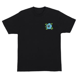 Santa Cruz Skateboards Shirt Screaming Hibiscus Dot Black