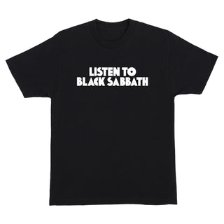 OJ Wheels Shirt Listen To Black Sabbath Black