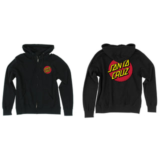 Santa Cruz Zip Up Hoody Classic Dot Black