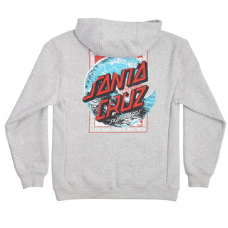 Santa Cruz Skateboards Hoody Breaker Dot Zip Heather Grey
