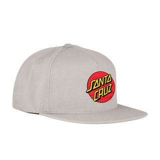 Santa Cruz Skateboard Hat Classic Snapback Grey  OS
