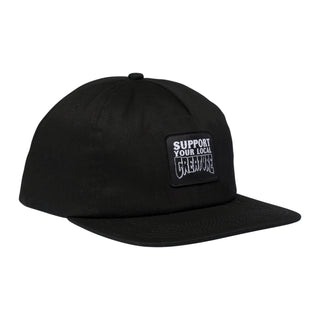 Creature Hat Support Patch Snapback Mid Black