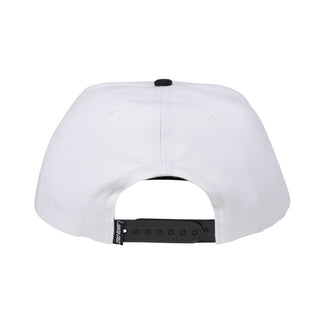 Santa Cruz Skateboards Hat Check Ringed Flamed Dot Snapback White/Black