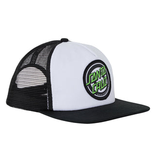 Santa Cruz Skateboards Hat Rob Roskopp Target Dot Mesh Trucker White/Black