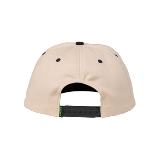 Slime Balls Skateboard Wheels Hat SB Strip Snapback Tan/Black