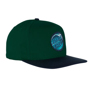 Santa Cruz Skateboards Hat Wave Dot Snapback Mid Forest/Navy