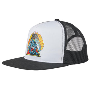Santa Cruz Skateboards Hat Natas Screaming Panther Mesh Trucker Black/White