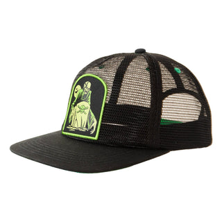 Creature Skateboards Hat Fiend Flash Snapback Black Mesh
