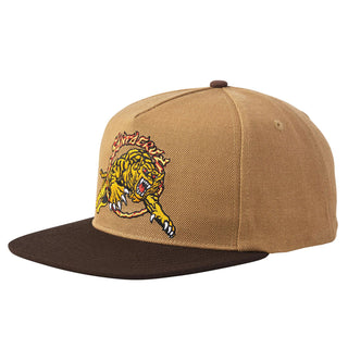 Santa Cruz Skateboards Hat Salba Tiger Snapback Khaki/Brown OS