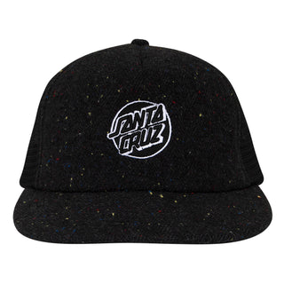 Santa Cruz Skateboards Hat Cruz Embroidered Mesh Trucker Black Speckle