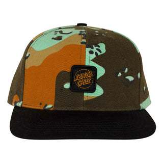 Santa Cruz Skateboards Hat Cruz Label Snapback Rich Camo