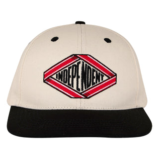 Independent Trucks Hat Scroll 2 Snapback Unstructured Natural/Black