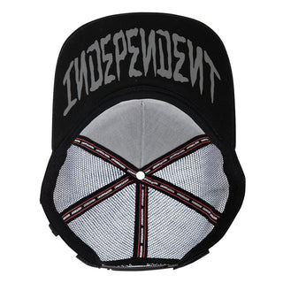 Independent Trucks Hat Dressen Skull Rose Snapback Black