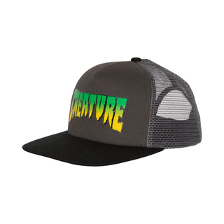 Creature Skateboards Hat Logo Mesh Trucker Charcoal/Black