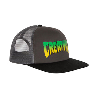 Creature Skateboards Hat Logo Mesh Trucker Charcoal/Black