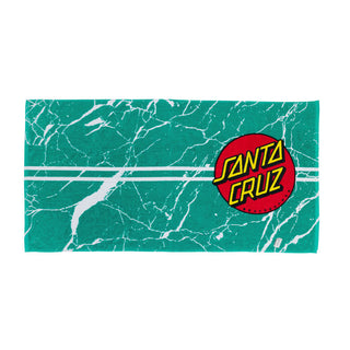 Santa Cruz Skateboards Beach Towel Classic Dot Teal Marble