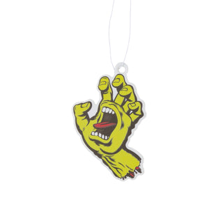 Santa Cruz Air Freshener Screaming Hand Safety Yellow