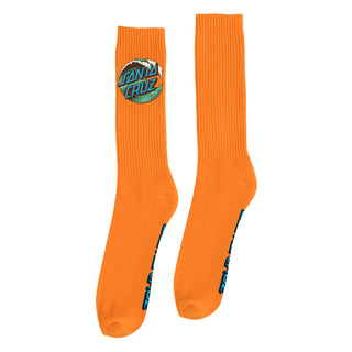Santa Cruz Skateboards Socks Wave Dot Crew Orange