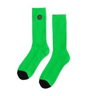 Creature Skateboards Socks Contrast Crew Green