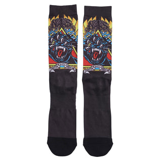 Santa Cruz Skateboards Socks Natas Screaming Panther Dress Black