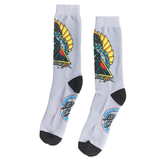 Santa Cruz Skateboards Socks Natas Screaming Panther Dress Grey