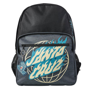Santa Cruz Skateboards Backpack Global Flame Dot Black