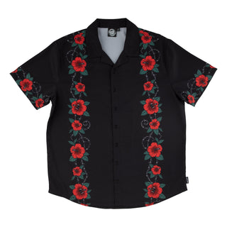 Santa Cruz Skateboards Shirt Screaming Cabana Party Top Black