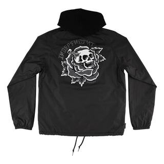 Independent Trucks Coat Dressen Skull Rose Hooded Windbreaker Black