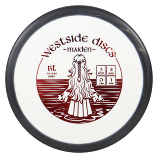 Westside Disc Golf BT Medium Orbit Maiden Putter 3/4/0/1 White Black/Red 175 grams