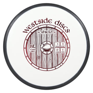 Westside Disc Golf BT Medium Orbit Shield Putter 3/3/0/1 White Black/Red 173 grams