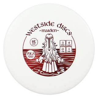 Westside Disc Golf BT Soft Maiden Putter 3/4/0/1 White/Red 174 grams