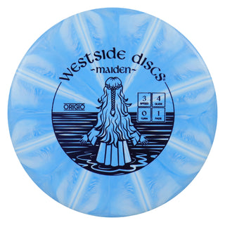 Westside Disc Golf Origio Burst Maiden Putter 3/4/0/1 Light Blue/Blue 176 grams