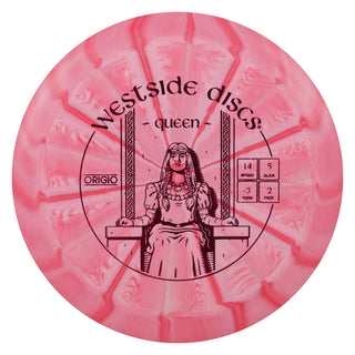 Westside Disc Golf Origio Burst Queen Distance Driver 14/5/-3/2 Light Red/Purple 173 grams