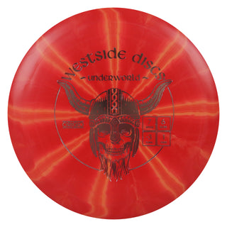 Westside Disc Golf Fairway Driver Origio Burst Underworld 7/6/-3/1 Red/Silver 176 grams