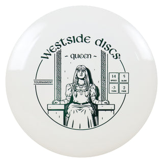 Westside Disc Golf Tournament Queen Distance Driver 14/5/-3/2 White/Green 174 grams