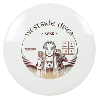 Westside Disc Golf Tournament Seer Fairway Driver 7/5/-2/1 White/Gold 176 grams