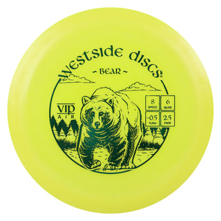 Westside Disc Golf VIP Air Bear Fairway Driver 8/6/-0.5/2.5 Yellow/Green 162 grams
