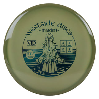 Westside Disc Golf VIP Maiden Putter 3/4/0/1 Forest Green/Turquoise 173 grams