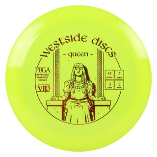 Westside Disc Golf VIP Queen Distance Driver 14/5/-3/2 Yellow/Orange 173 grams