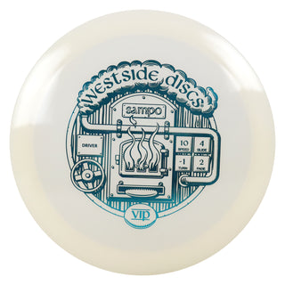 Westside Disc Golf VIP Sampo Fairway Driver 10/4/-1/2 White/Turquoise 175 grams