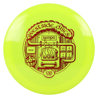 Westside Disc Golf VIP Sampo Fairway Driver 10/4/-1/2 Yellow/Red 176 grams